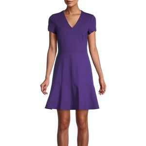 Kobi Halperin v-neck, flounce hem, dress